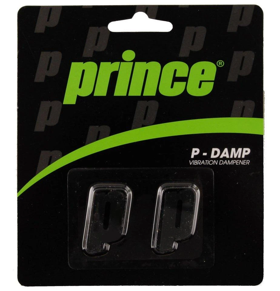 Prince P Damp Vibration Dampener 2 Pack (Black) 1 Prince P Damp Vibration Dampener 2 Pack (Black)