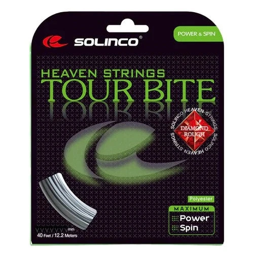 Solinco Tour Bite Diamond Rough 16/1.30 Tennis String (Silver) 1 Solinco Tour Bite Diamond Rough 16/1.30 Tennis String (Silver)