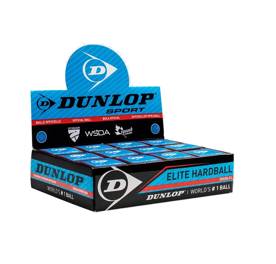 Dunlop Elite Hardball Doubles Squash Balls (12 Balls) 1 Dunlop Elite Hardball Doubles Squash Balls (12 Balls)