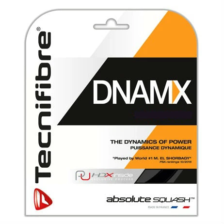Tecnifibre DNAMX 18 Squash String (Black) 1 Tecnifibre DNAMX 18 Squash String (Black)