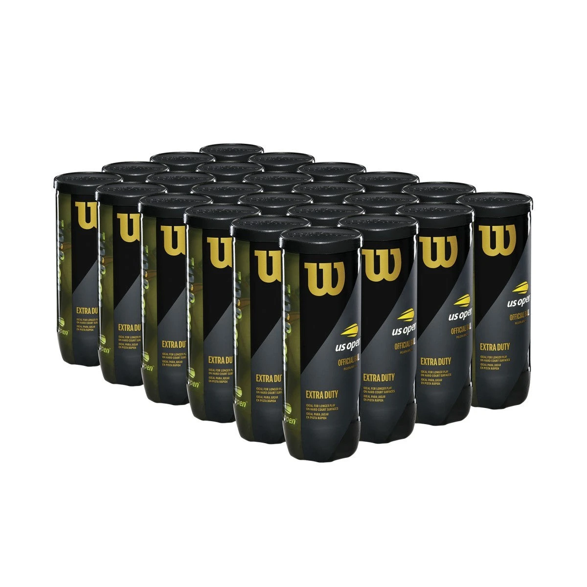 Wilson US Open Extra Duty Tennis Balls - 24 Can Case 2 Wilson US Open Extra Duty Tennis Balls - 24 Can Case - Image 2