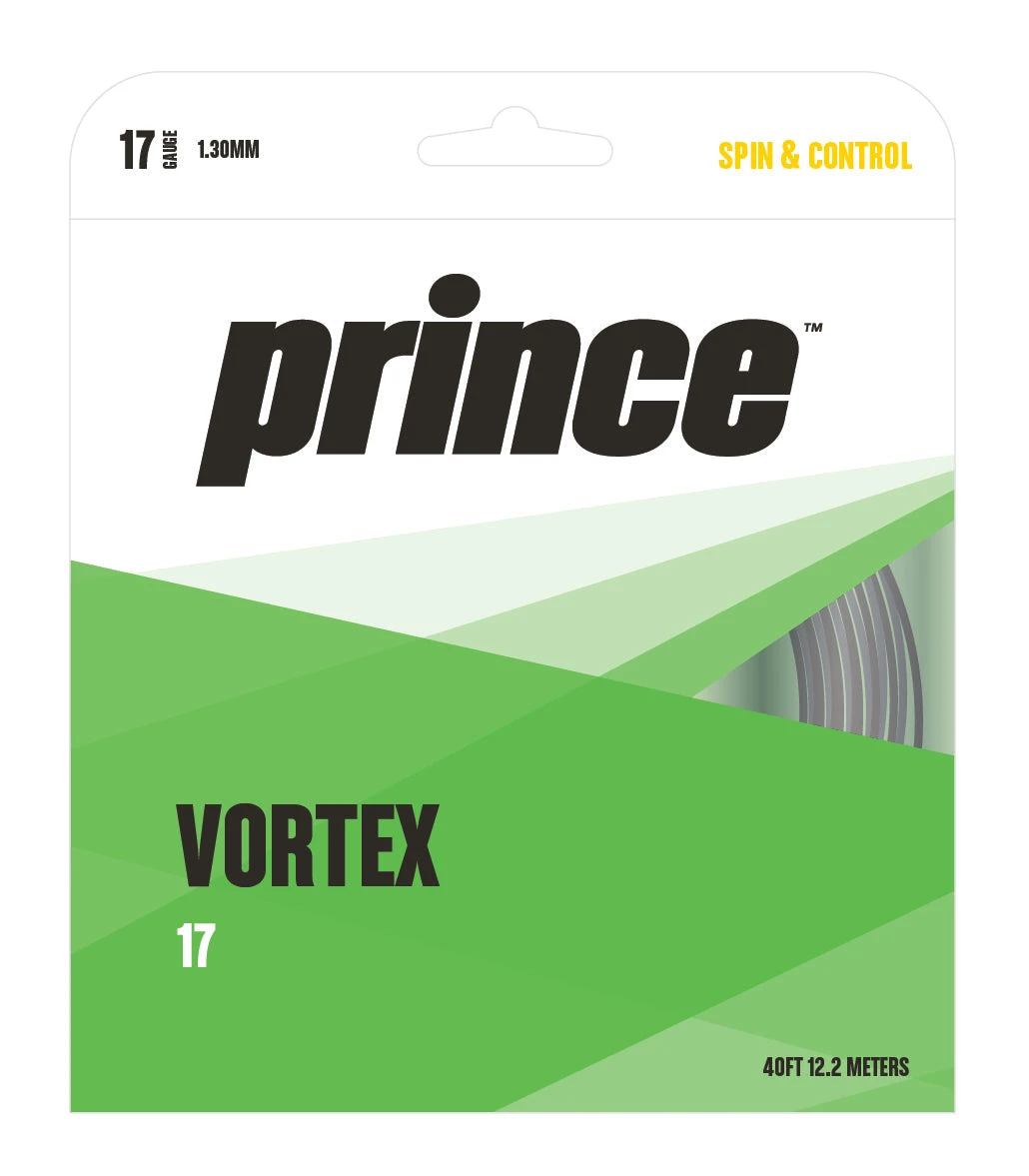 Prince Vortex Triad 16/1.30 Tennis String (Black) 1 Prince Vortex Triad 16/1.30 Tennis String (Black)