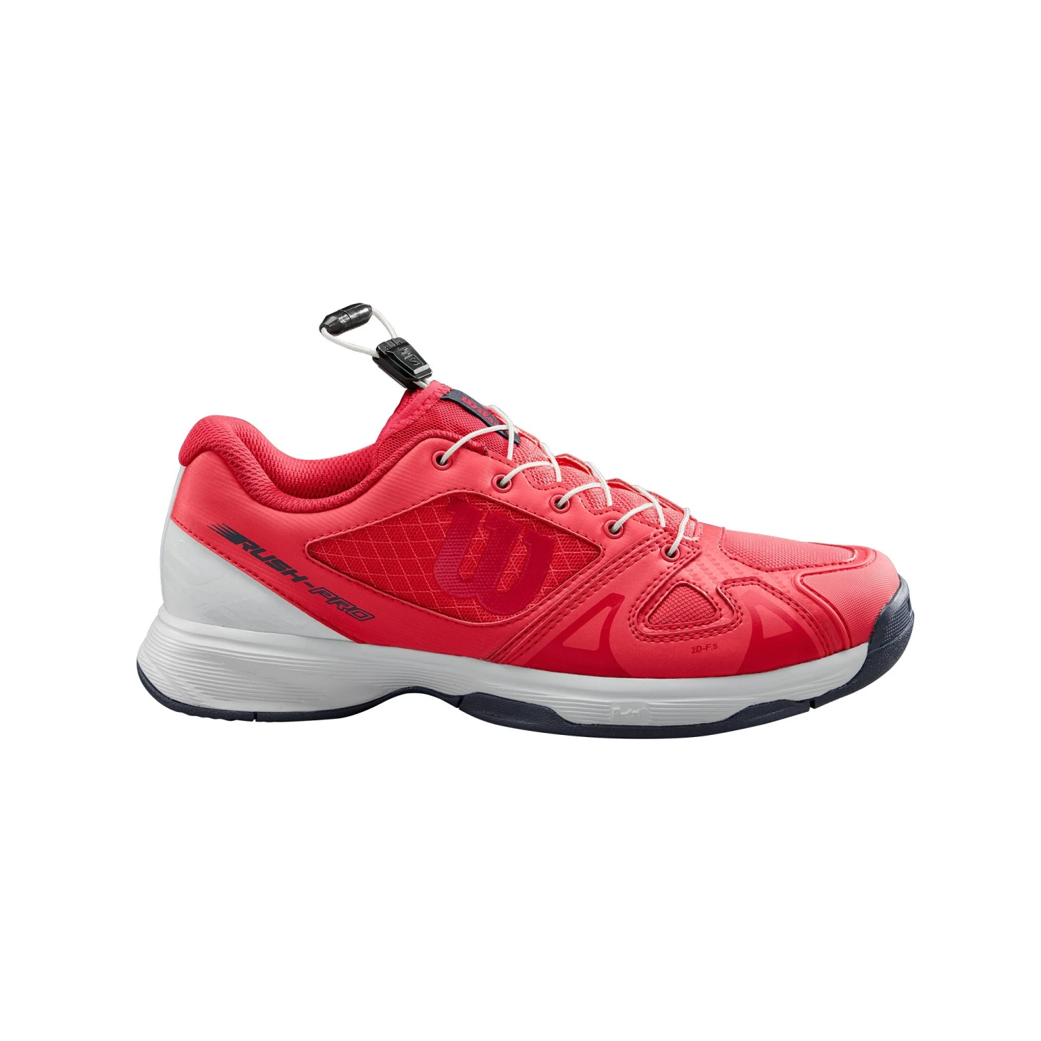 Wilson Rush Pro QL Junior Tennis Shoe (White/Pink) 2 Wilson Rush Pro QL Junior Tennis Shoe (White/Pink) - Image 2