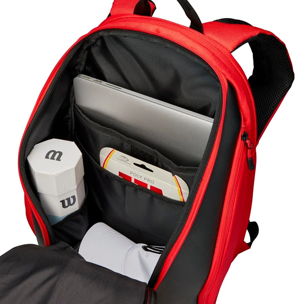 Wilson RF DNA Backpack Racquet Bag (Red/Black) 9 Wilson RF DNA Backpack Racquet Bag (Red/Black) - Image 9