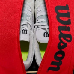 Wilson RF DNA Backpack Racquet Bag (Red/Black) 12 Wilson RF DNA Backpack Racquet Bag (Red/Black) -Racket Equipment Store Wilson WR8005302 RF DNA Backpack Red Black 6