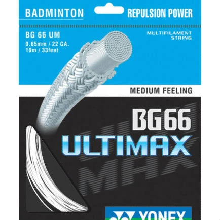 Yonex BG 66 Ultimax Badminton String (White) 1 Yonex BG 66 Ultimax Badminton String (White)