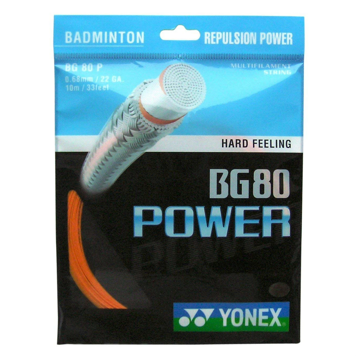 Yonex BG 80 Power Badminton String (Orange) 1 Yonex BG 80 Power Badminton String (Orange)