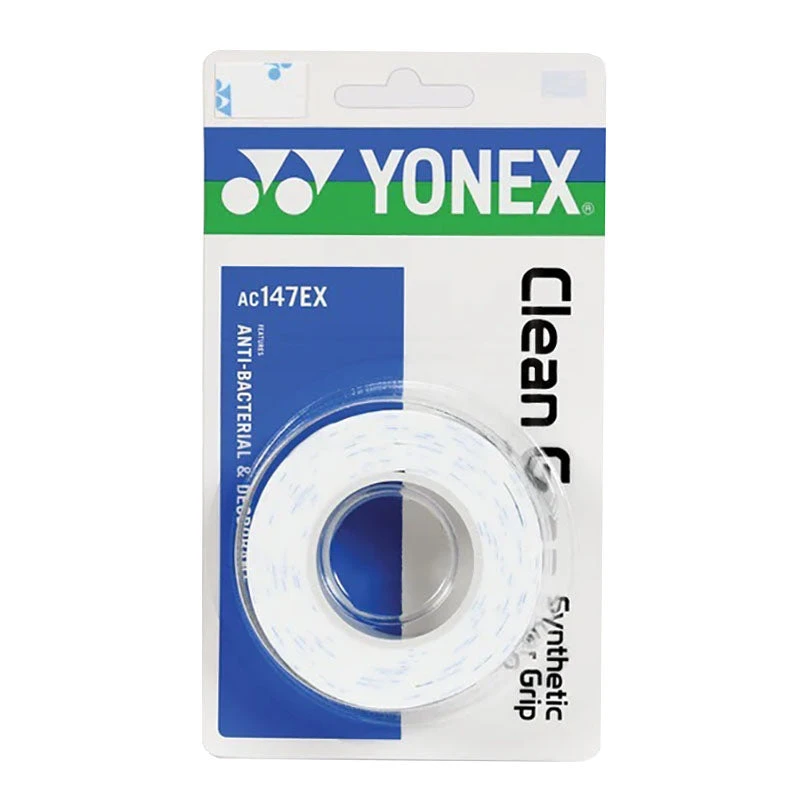 Yonex Clean Grap Overgrips 3 Pack (White) 1 Yonex Clean Grap Overgrips 3 Pack (White)