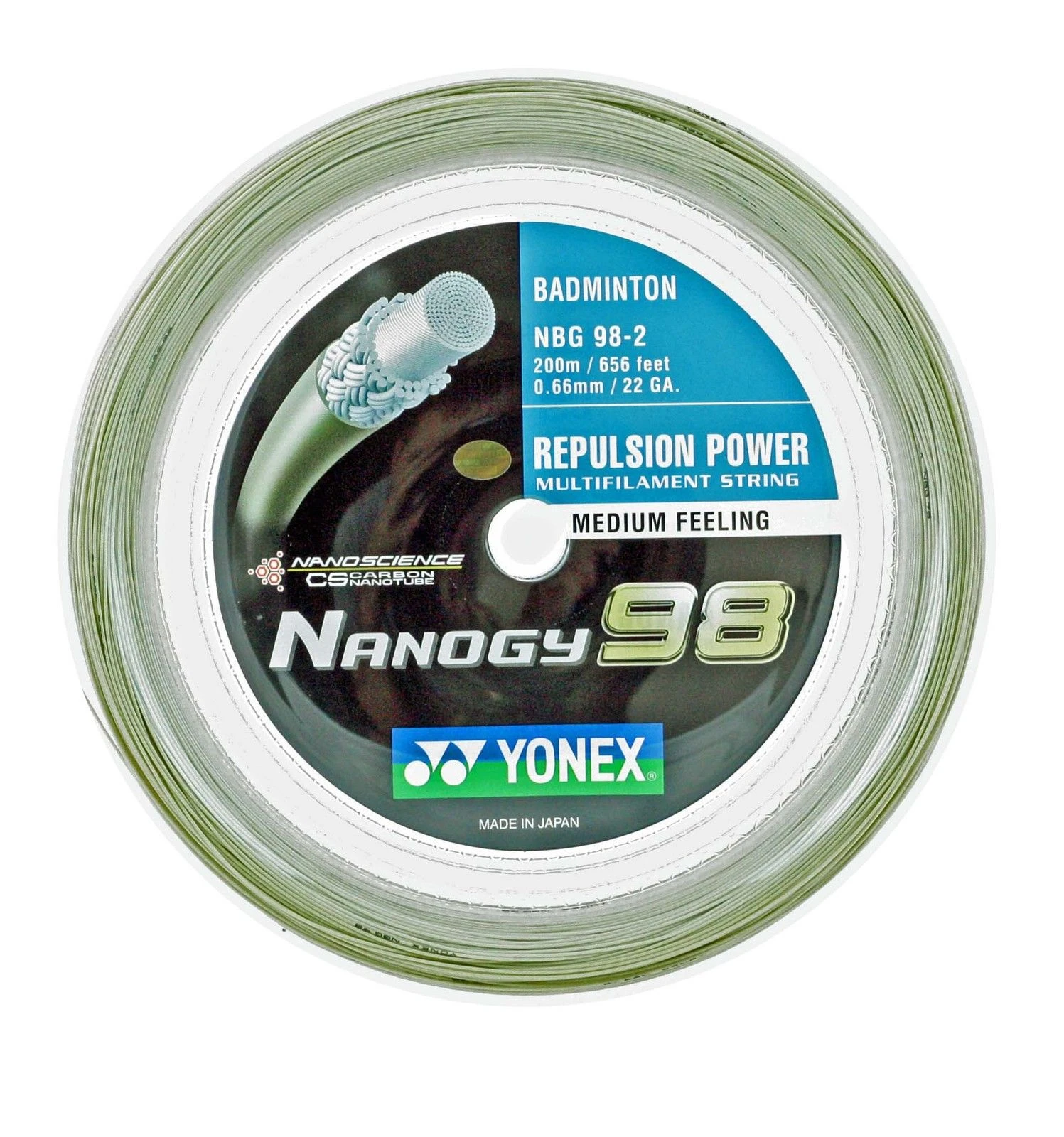 Yonex Nanogy BG 98 Badminton String Reel (Cosmic Gold) 1 Yonex Nanogy BG 98 Badminton String Reel (Cosmic Gold)