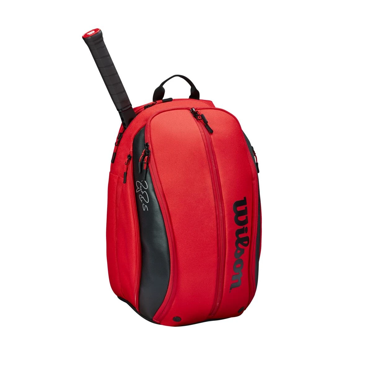 Wilson RF DNA Backpack Racquet Bag (Red/Black) 2 Wilson RF DNA Backpack Racquet Bag (Red/Black) - Image 2