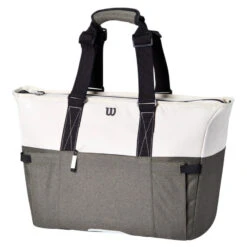 Wilson Women's Racquet Tote Bag (Cream/Forest Green/Black)