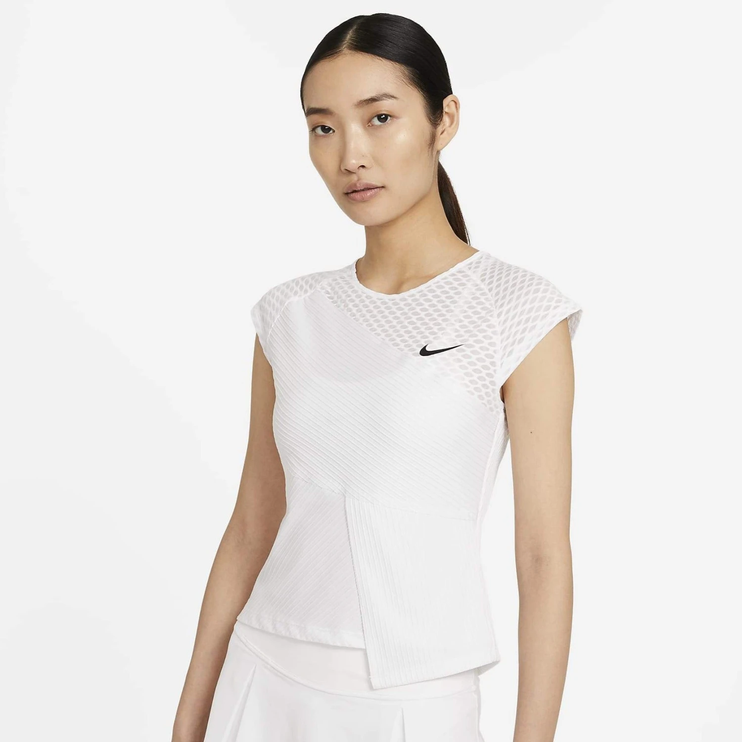 Nike Women's Dri-FIT ADV Slam Tank Top (White/Black) 1 Nike Women's Dri-FIT ADV Slam Tank Top (White/Black)