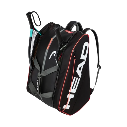 Head Tour Pickleball Supercombi 10 Pack Paddle Bag (Black/Orange) 2 Head Tour Pickleball Supercombi 10 Pack Paddle Bag (Black/Orange) - Image 2