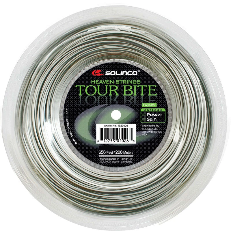Solinco Tour Bite 20/1.05 Tennis String Reel (Silver) 1 Solinco Tour Bite 20/1.05 Tennis String Reel (Silver)
