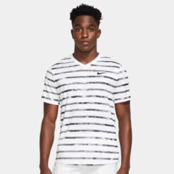 Nike Men's Dri-FIT Victory Print Top (White)