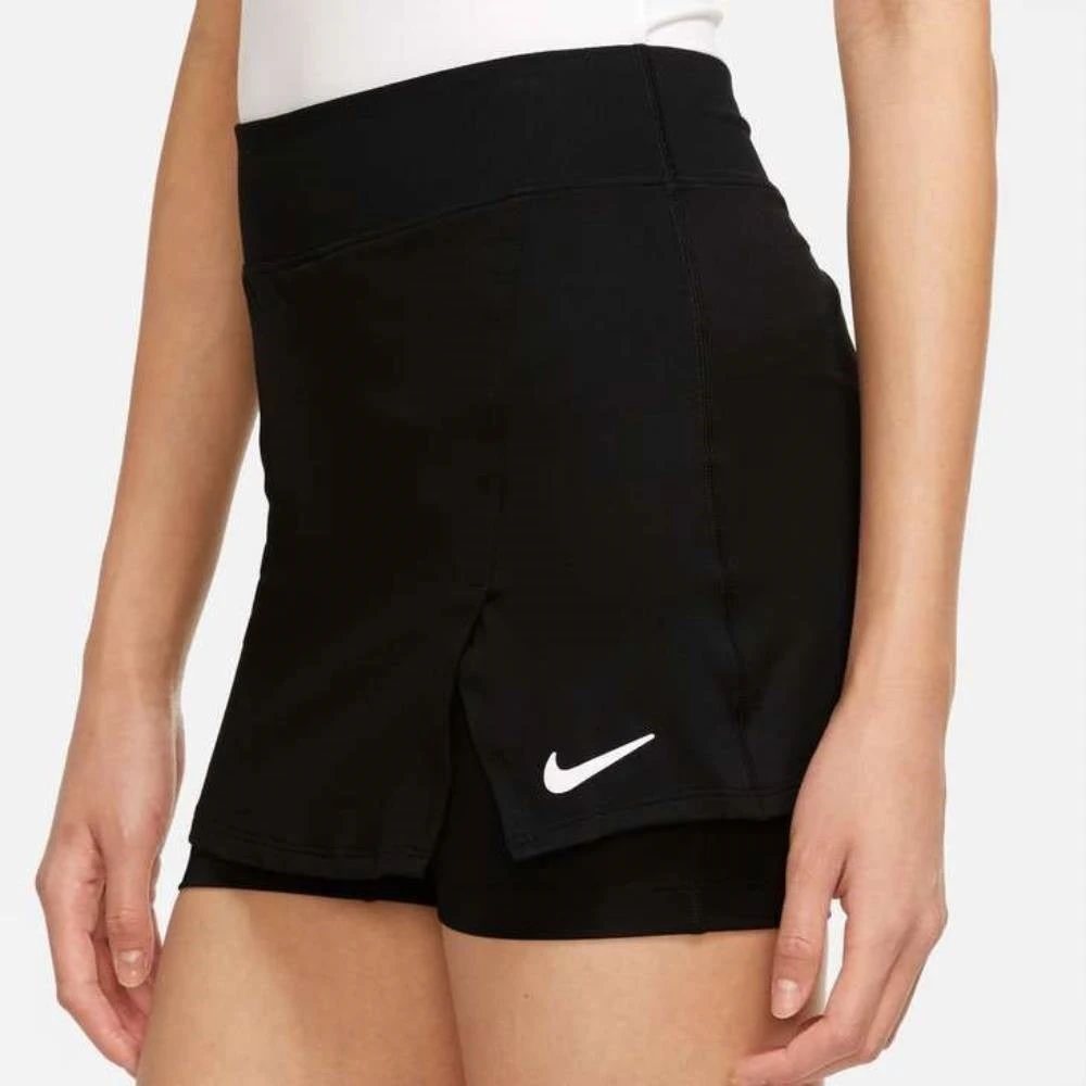 Nike Women's Dri-FIT Victory Skirt Stretch (Black/White) 2 Nike Women's Dri-FIT Victory Skirt Stretch (Black/White) - Image 2