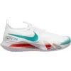 Nike React Vapor NXT Men's Tennis Shoe (White/Washed Teal/Habanero Red)