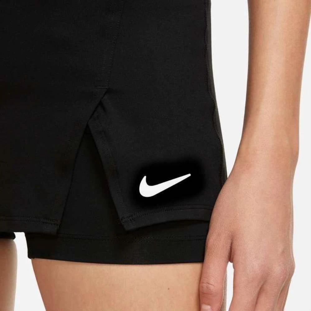 Nike Women's Dri-FIT Victory Skirt Stretch (Black/White) 3 Nike Women's Dri-FIT Victory Skirt Stretch (Black/White) - Image 3