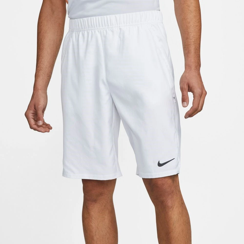 Nike Men's Court Dri-Fit Victory Short 11-inch (White/Black) 2 Nike Men's Court Dri-Fit Victory Short 11-inch (White/Black) - Image 2